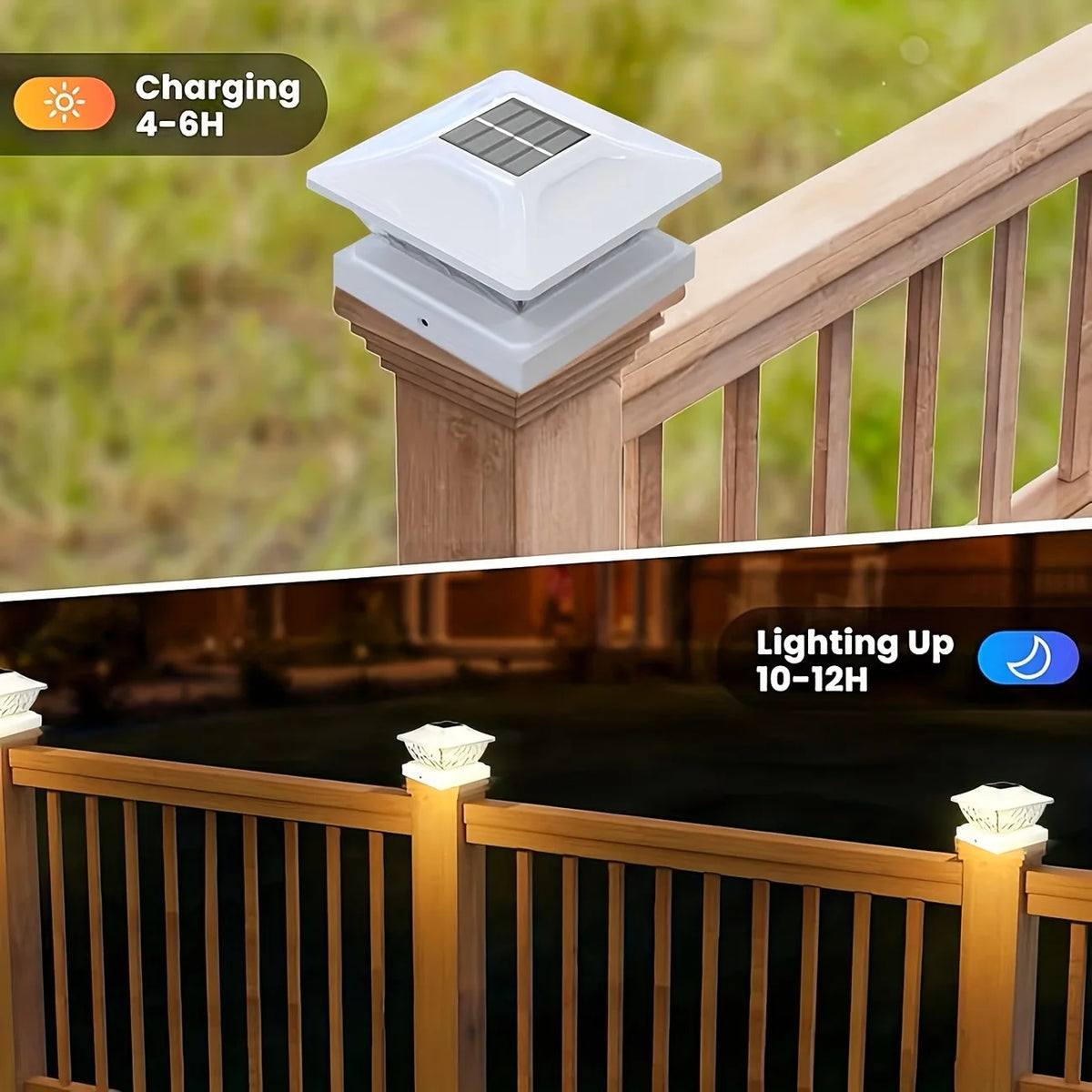 KPSTEK Solar Outdoor Waterproof LED Villa Gate Fence Light