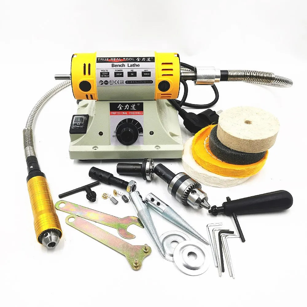 Aziyuhea 350W Bench Polishing Machine Flexible Shaft Woodworking Jewelry