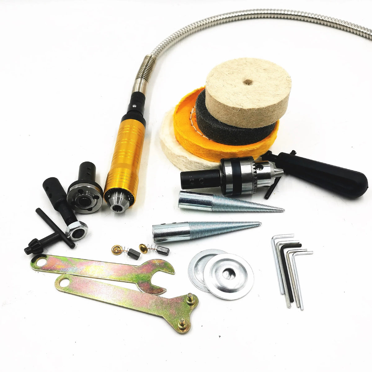 Aziyuhea 350W Bench Polishing Machine Flexible Shaft Woodworking Jewelry