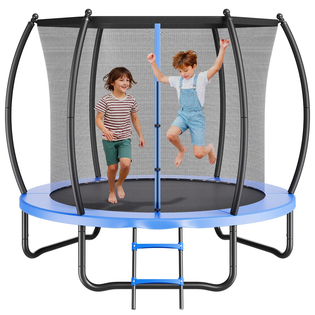 Succebuy Round Trampoline With Enclosure Net And Safety Pad