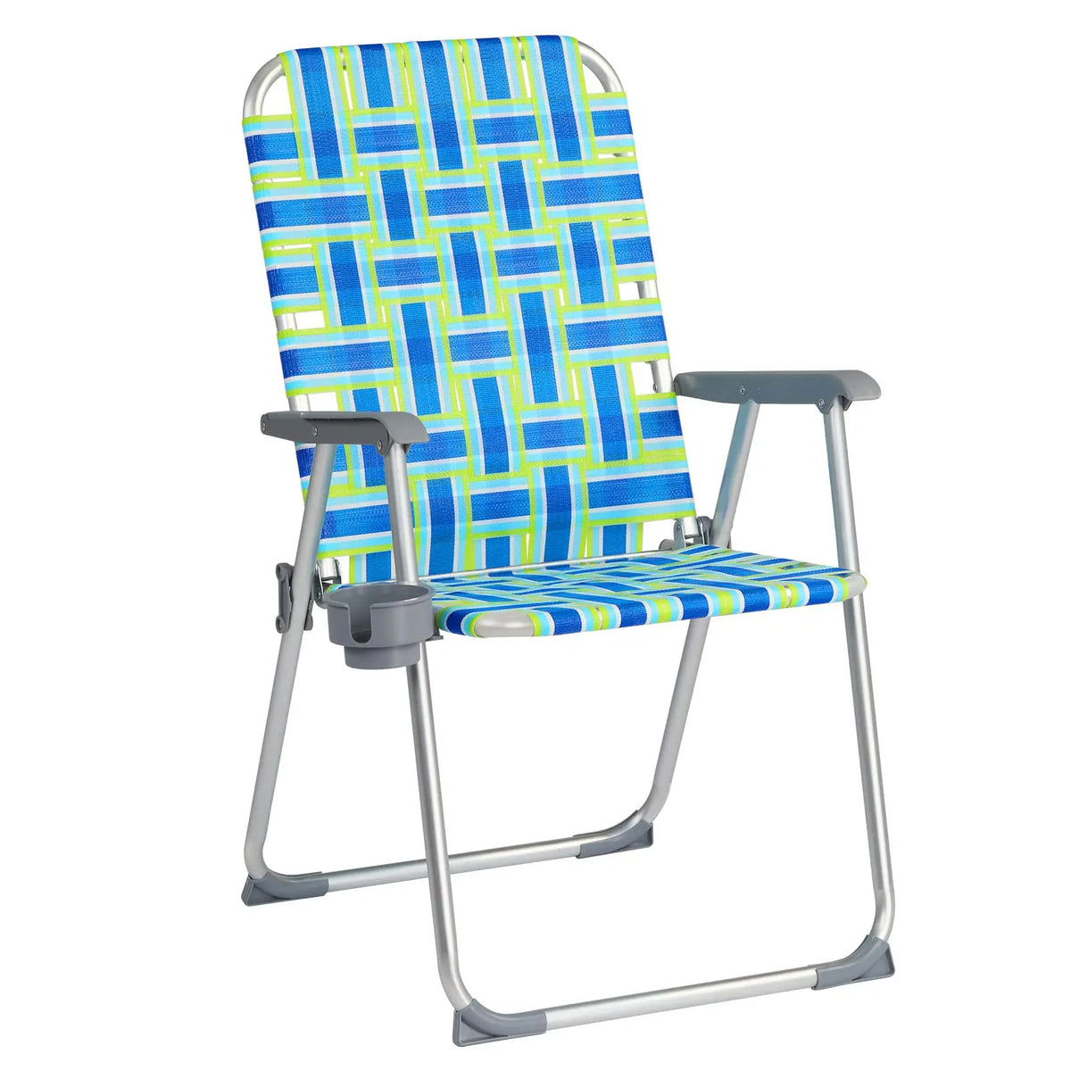 VINGLI Foldable Aluminum Patio Chairs With Cup Holders