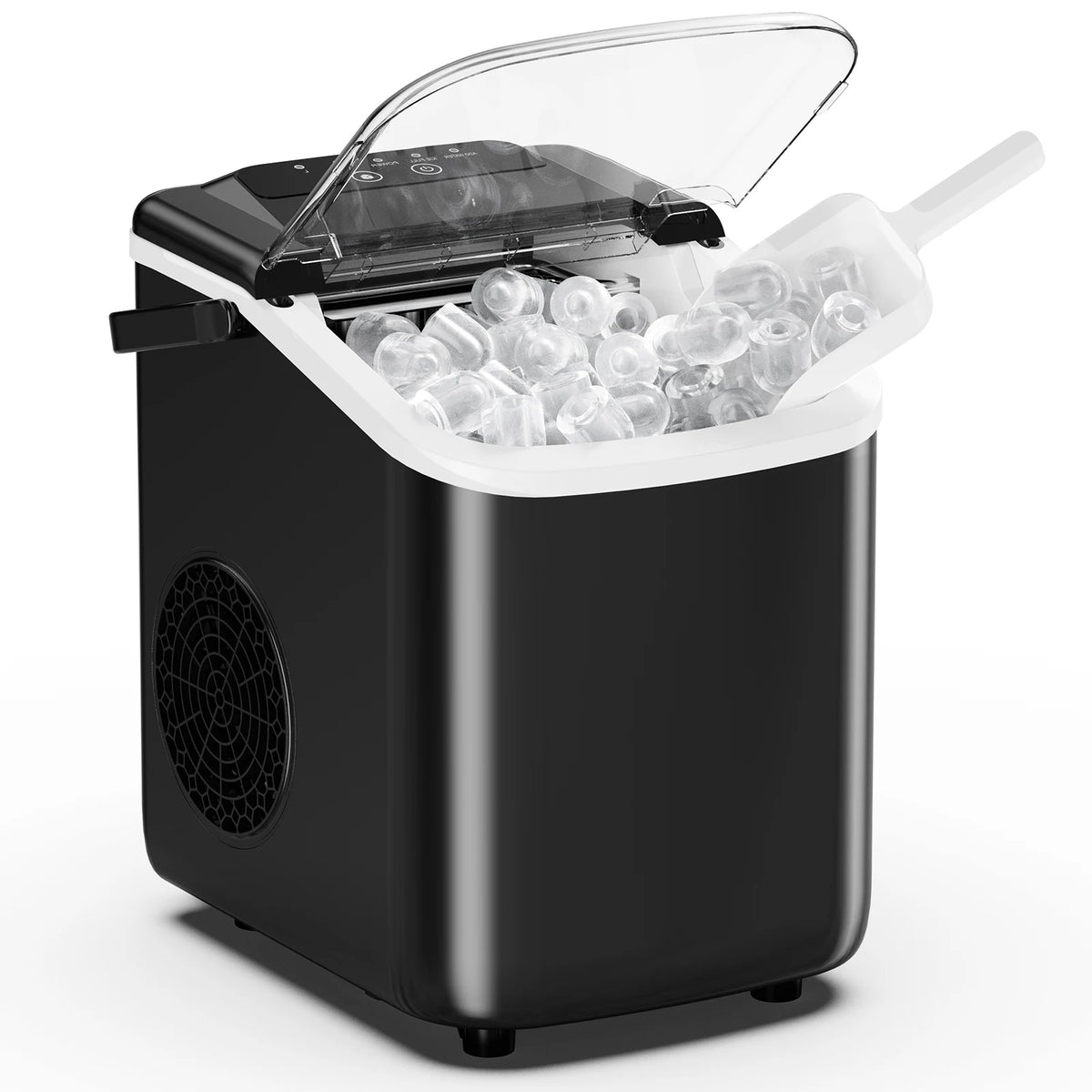 Compact Countertop Portable Ice Maker With Scoop And Handle
