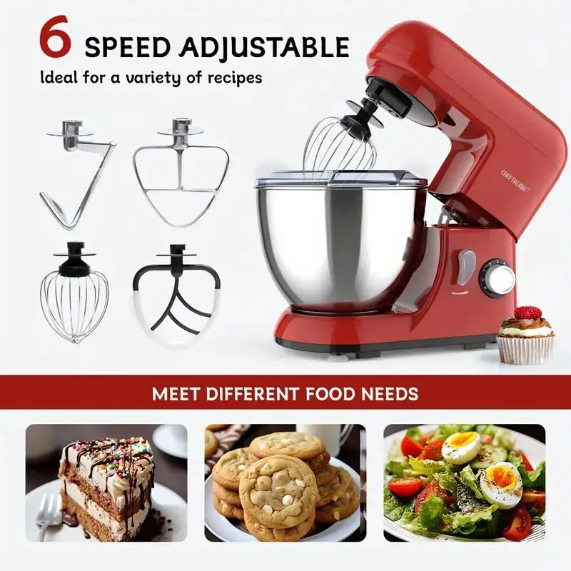 Tilt-Head Electric Stand Mixer With Accessories US Plug