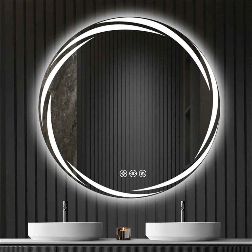 Anti Fog LED Wall Mounted Bathroom Mirror With Adjustable Backlight