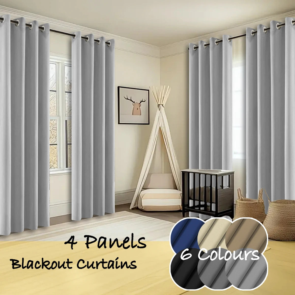 Thermal Insulated Blackout Curtains For Bedroom And Living Space