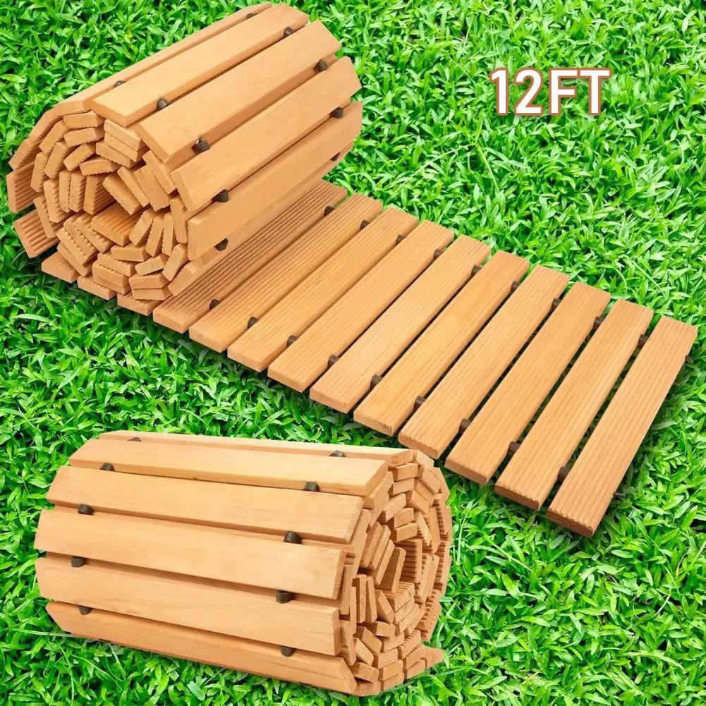 Premium Wooden Garden Pathway Outdoor Walkway For Residential Use