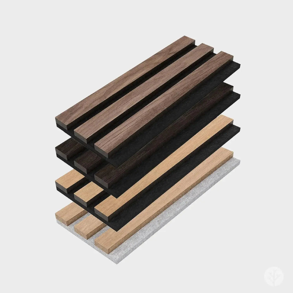 Genuine Oak Wood Veneer 3D Acoustic Wall Panels For Decor
