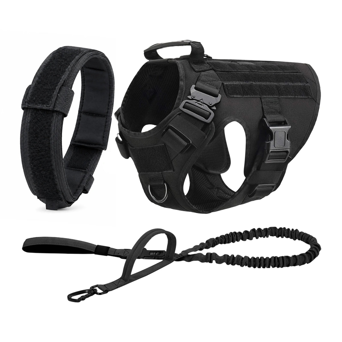 Petavel Tactical Dog Harness With Padded Molle Pouches