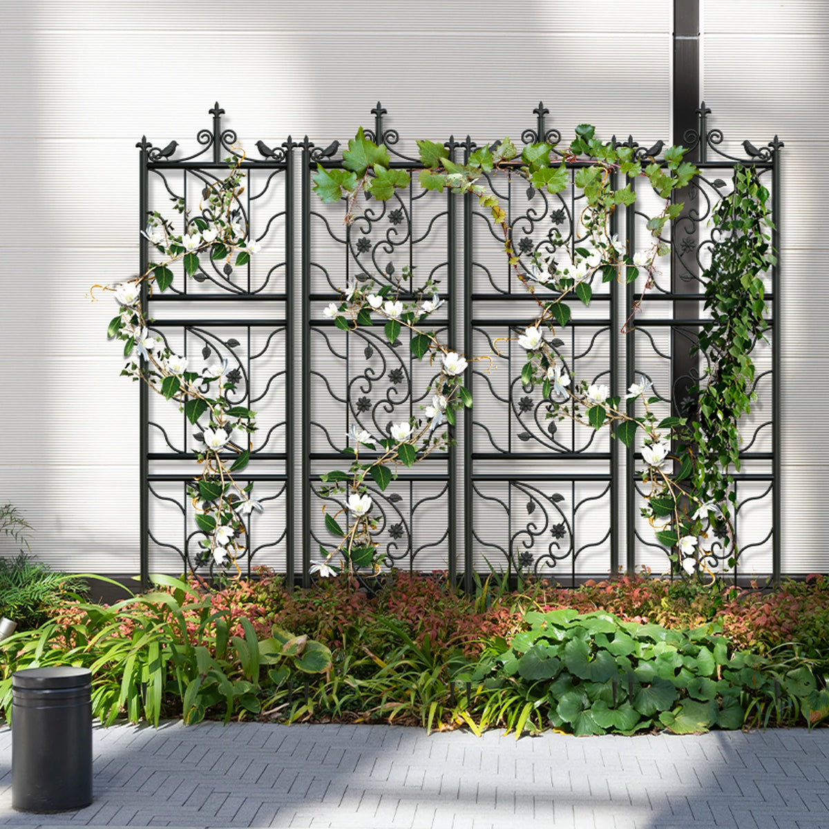 Decorative Outdoor Metal Garden Trellis Panel For Climbing Plants