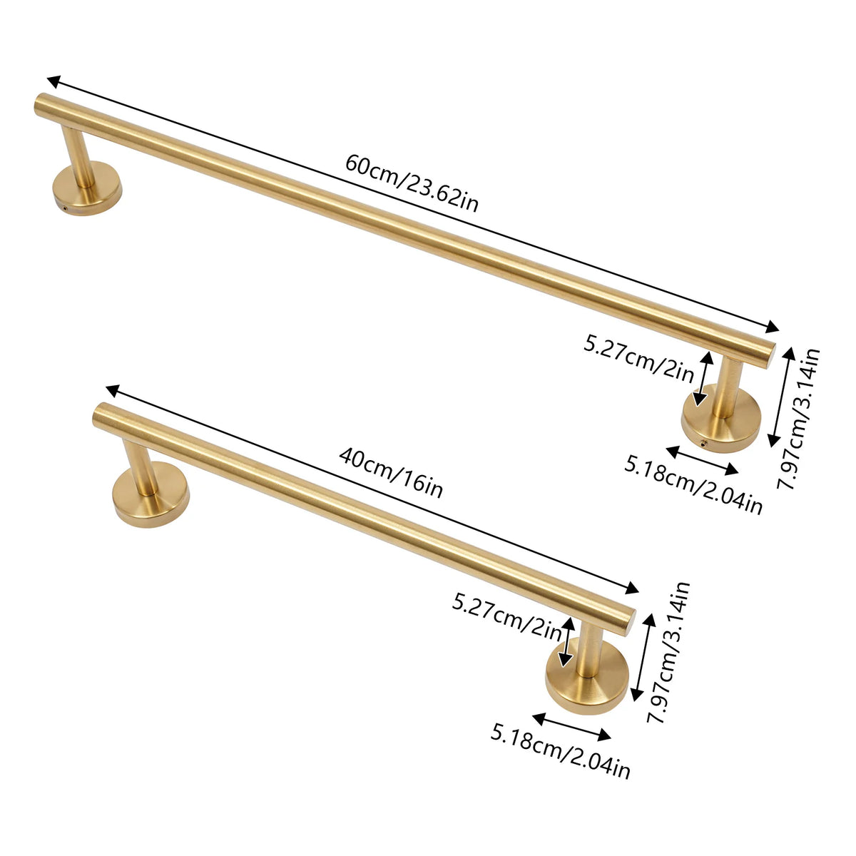 Electroplated Stainless Steel Wall Mount Bathroom Hardware Set