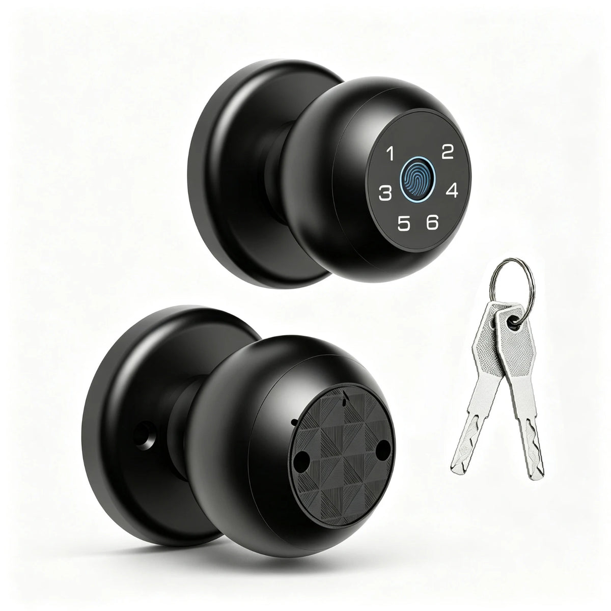 Viladepot Smart Interior Door Lock With Fingerprint And Keypad