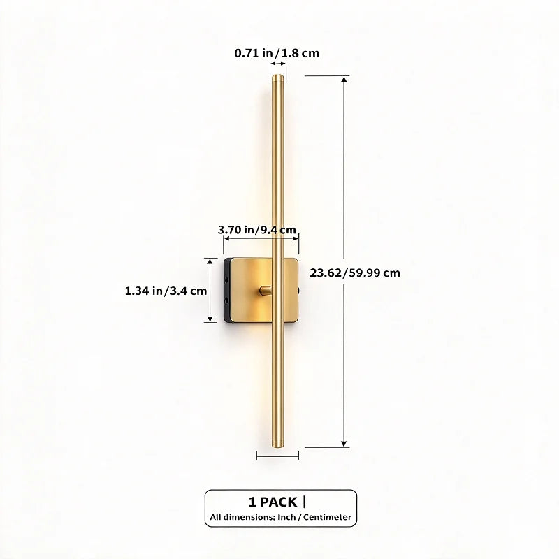 Jian Bian Rechargeable Wireless LED Wall Sconces With Motion Sensor
