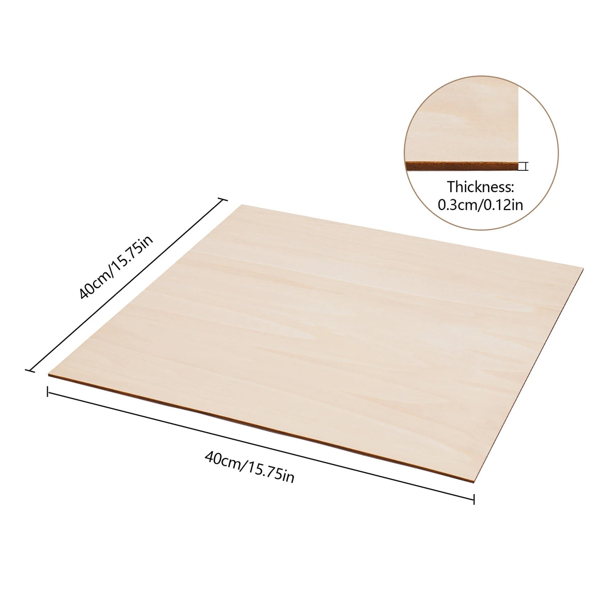 30 Pcs Basswood Sheets For DIY Laser Engraving Project Boards