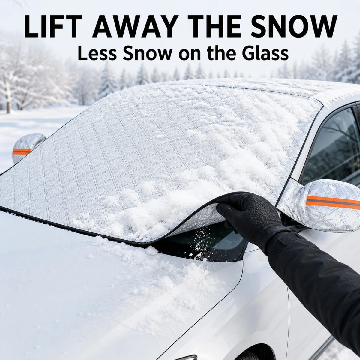 LCARS Car Windshield Snow Cover With Side Mirror Covers
