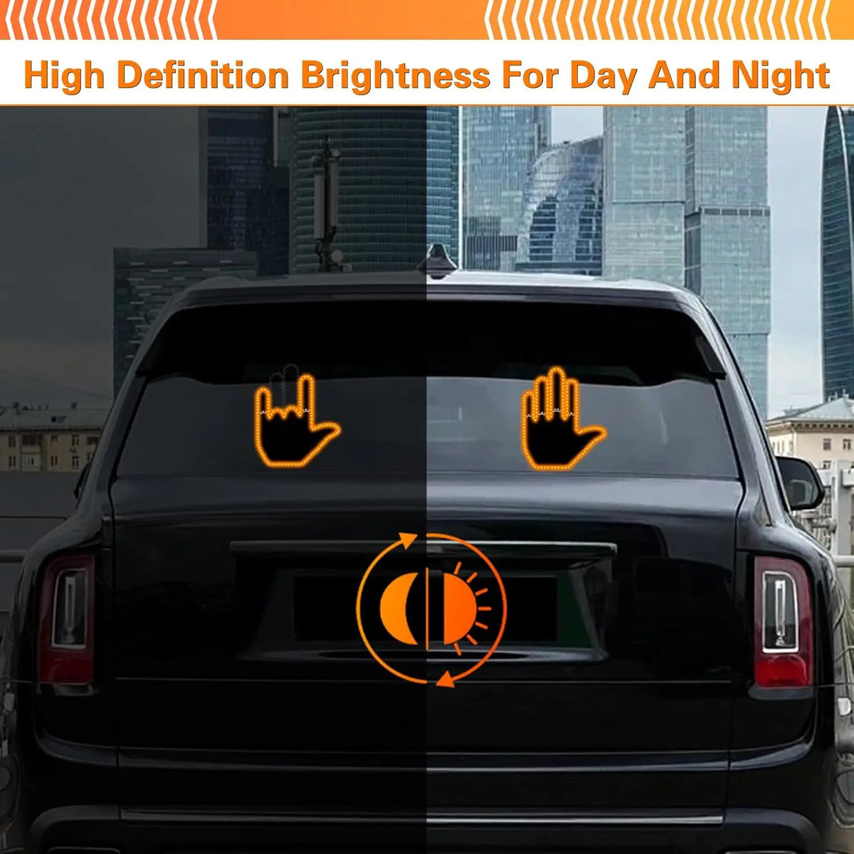 Remote Controlled LED Hand Gesture Lamp For Vehicles