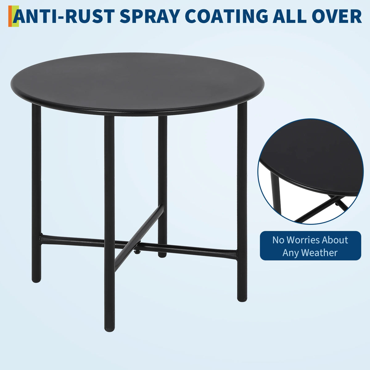 Modern Three Piece Acapulco Rattan Patio Bistro Set For Outdoors