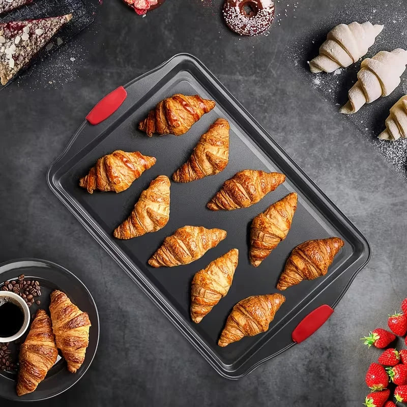 Premium Nonstick Baking Dish Set With Insulated Silicone Handles