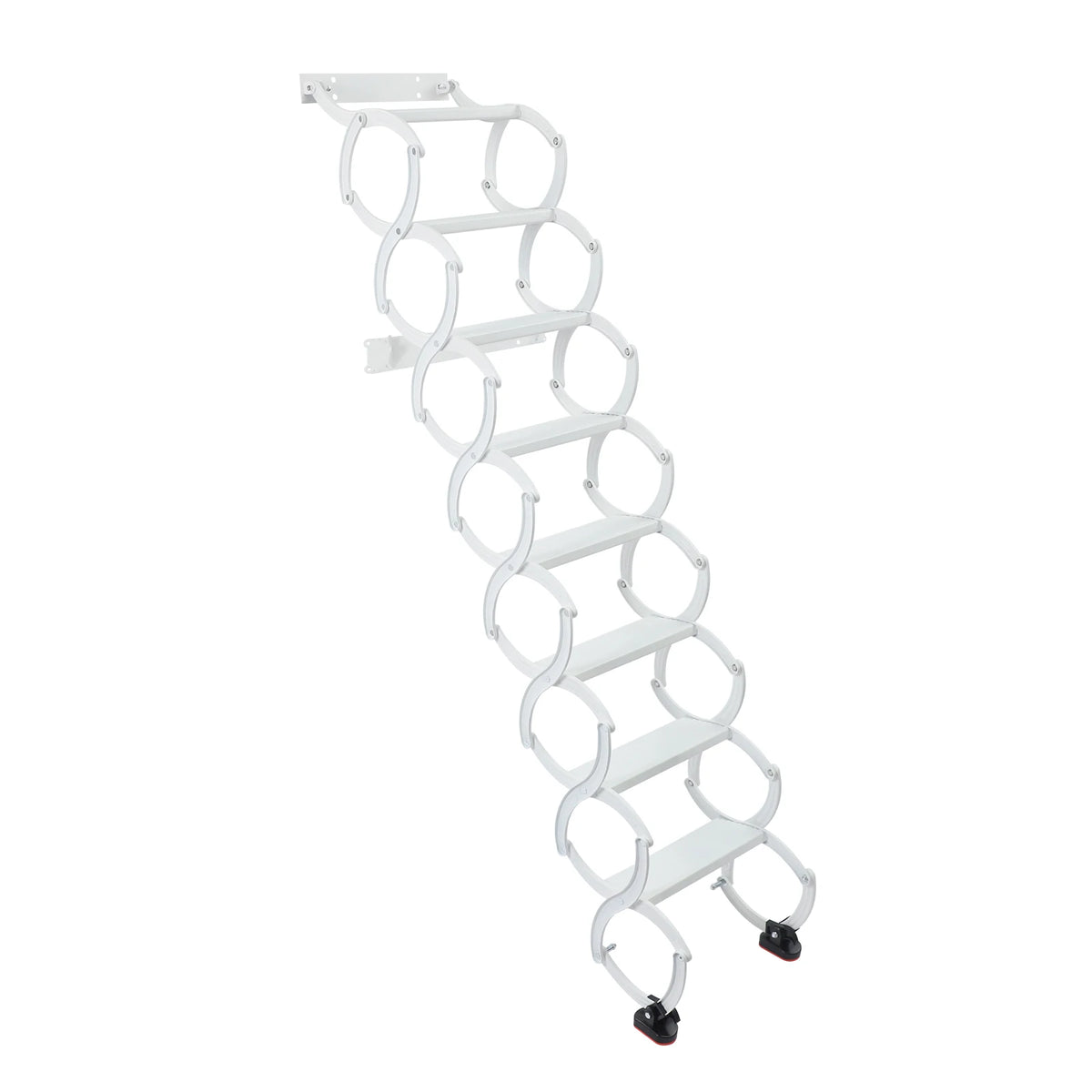 Wall Mounted Folding Telescoping Stair For Home And Garage