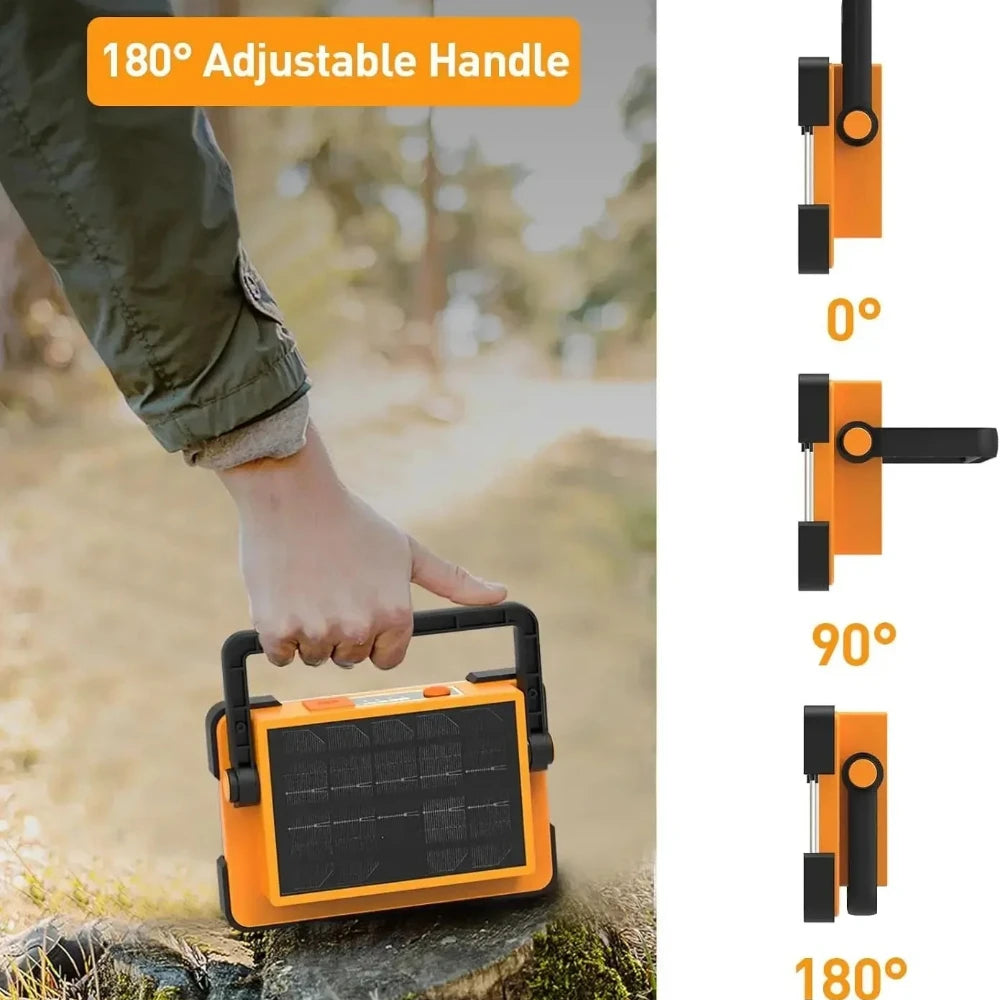 LED BARZ 144LED Rechargeable Solar Flood Light Outdoor Portable