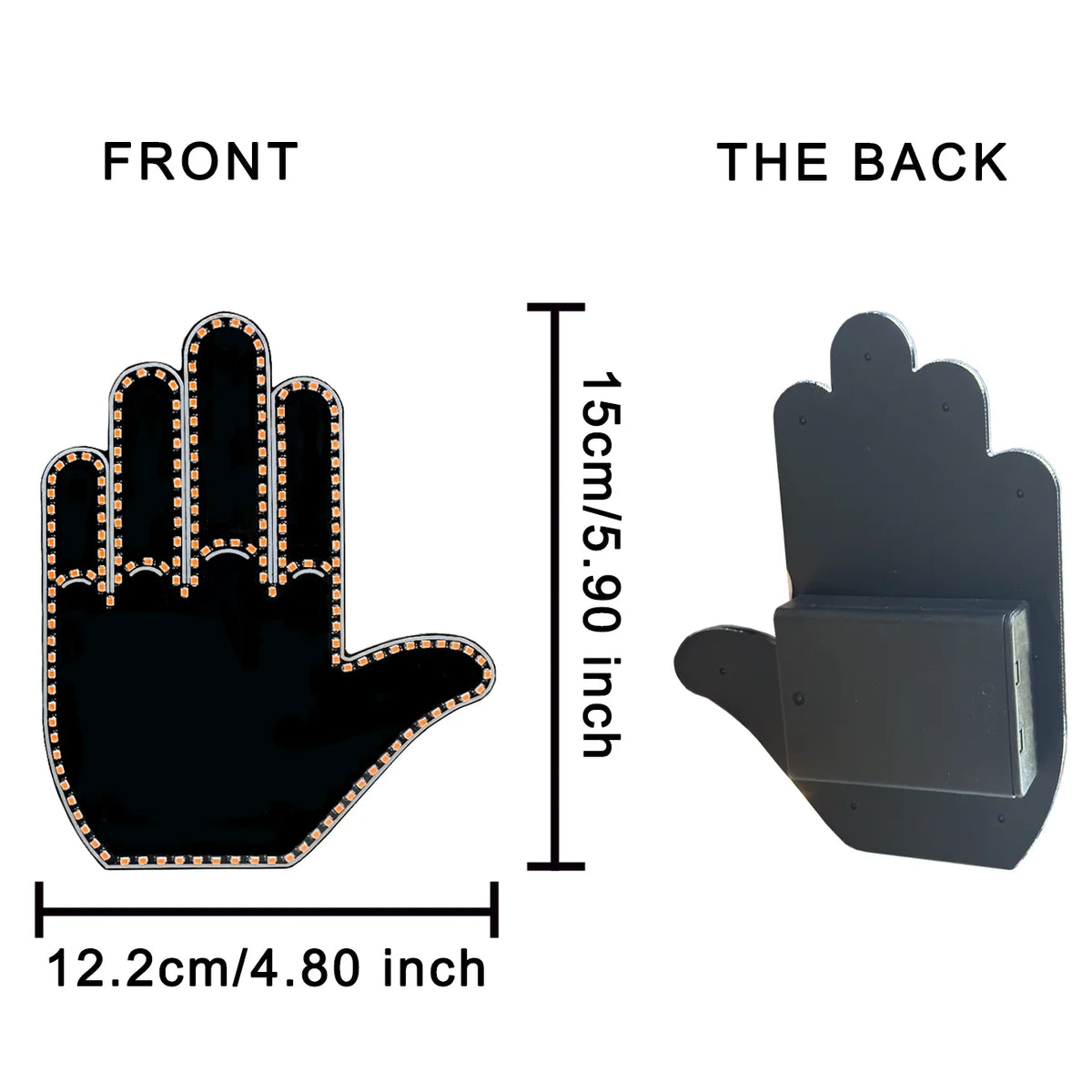 Remote Controlled LED Hand Gesture Lamp For Vehicles