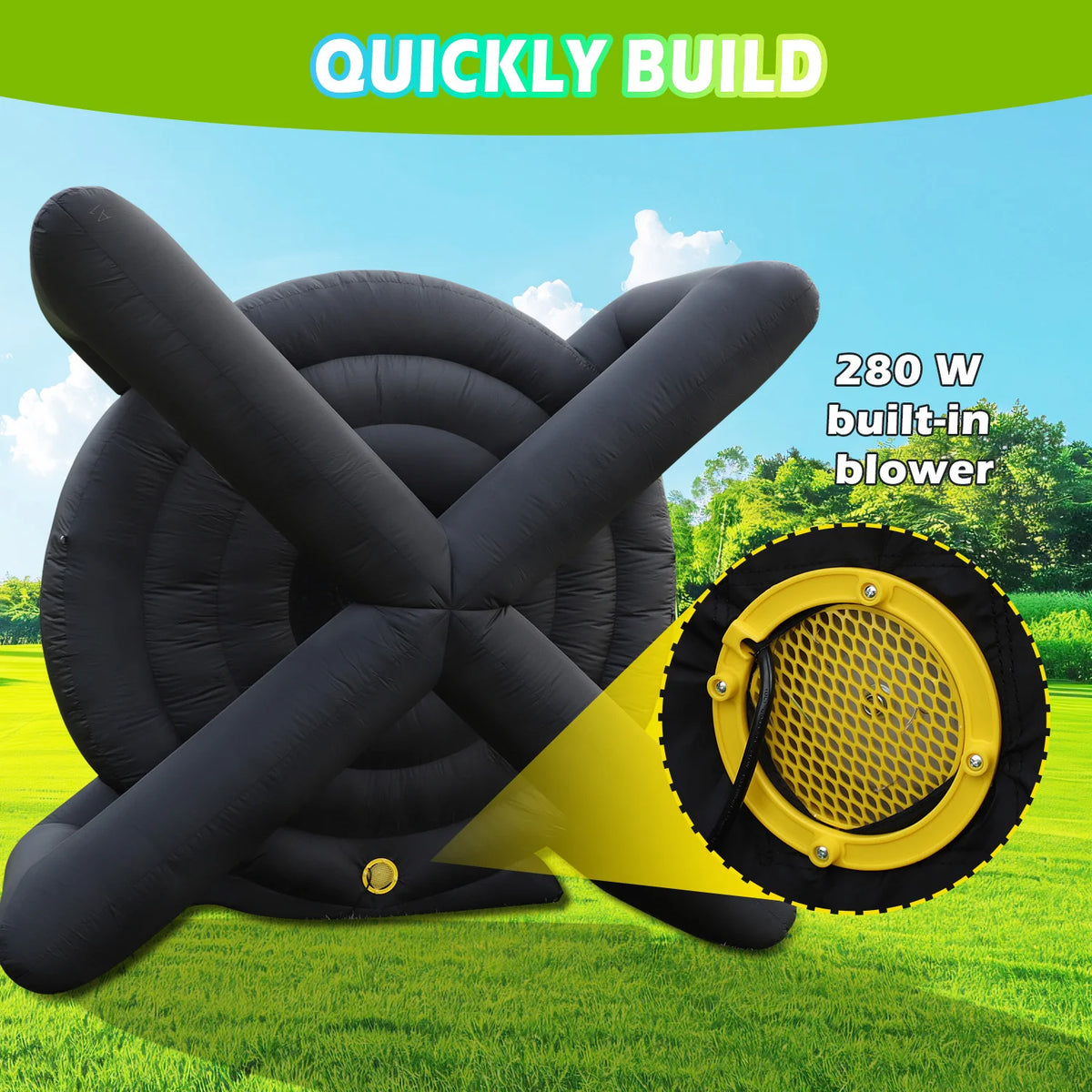 King Inflatable Soccer Dart Board With Built In Blower