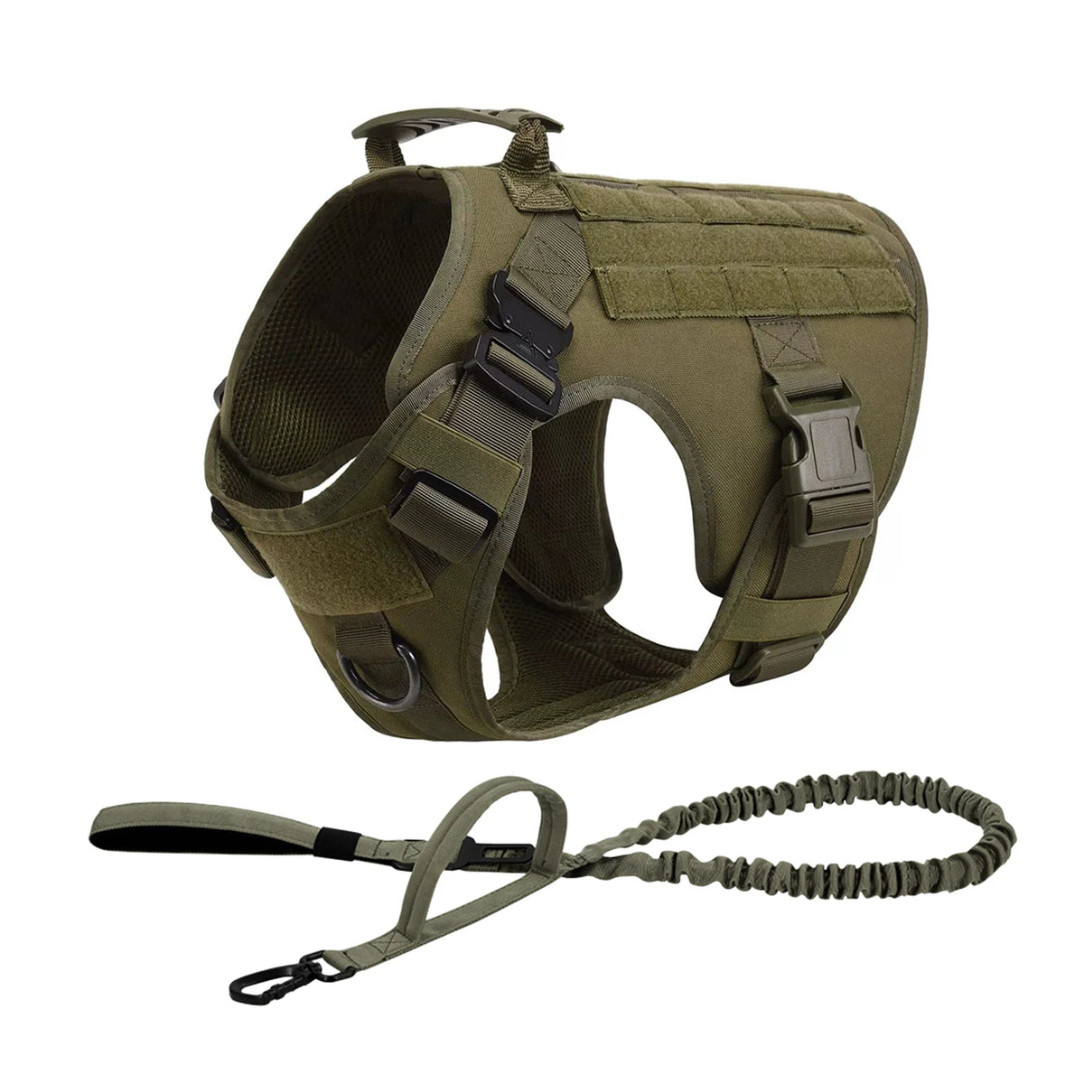 Petavel Tactical Dog Harness With Padded Molle Pouches