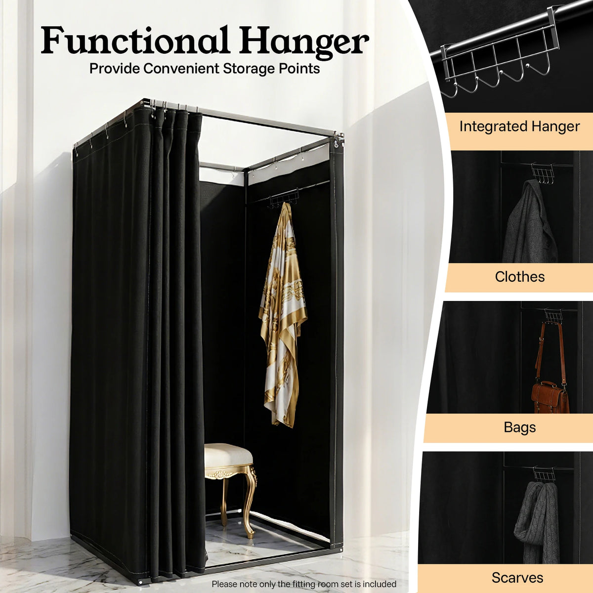 Bymocar Portable Foldable Fitting Room Privacy Screen Divider