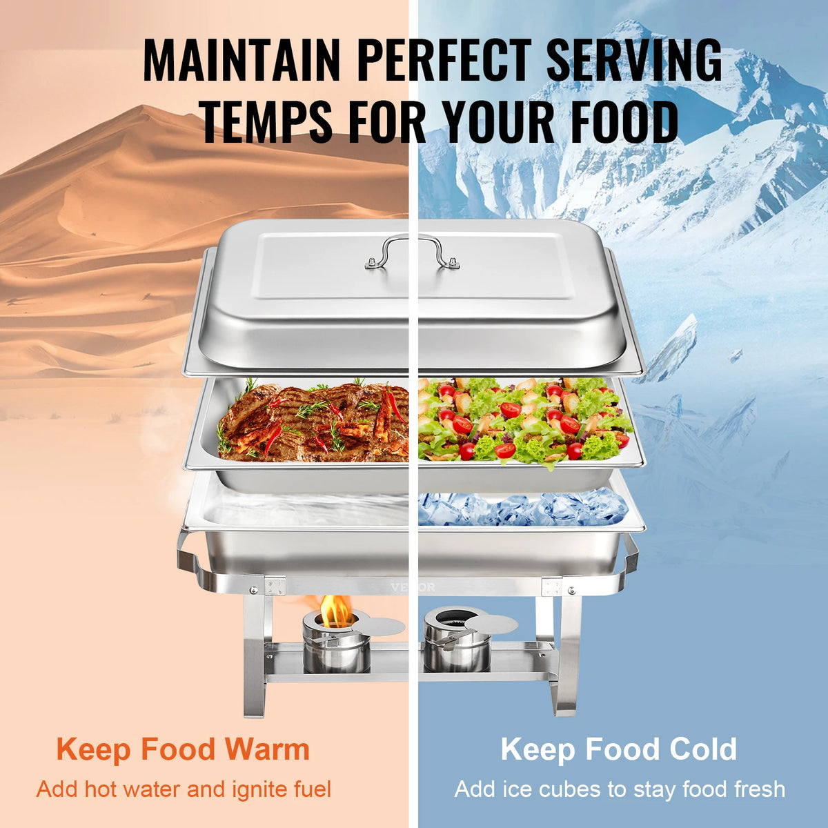 Succebuy Professional Chafing Dish Buffet Catering Food Warmer System