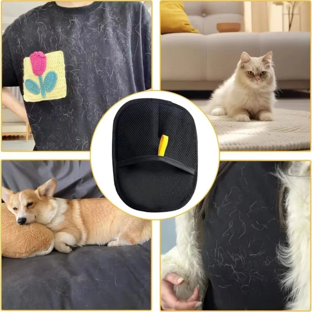 Professional Pet Grooming Deshedding Gloves Hair Remover For Pets