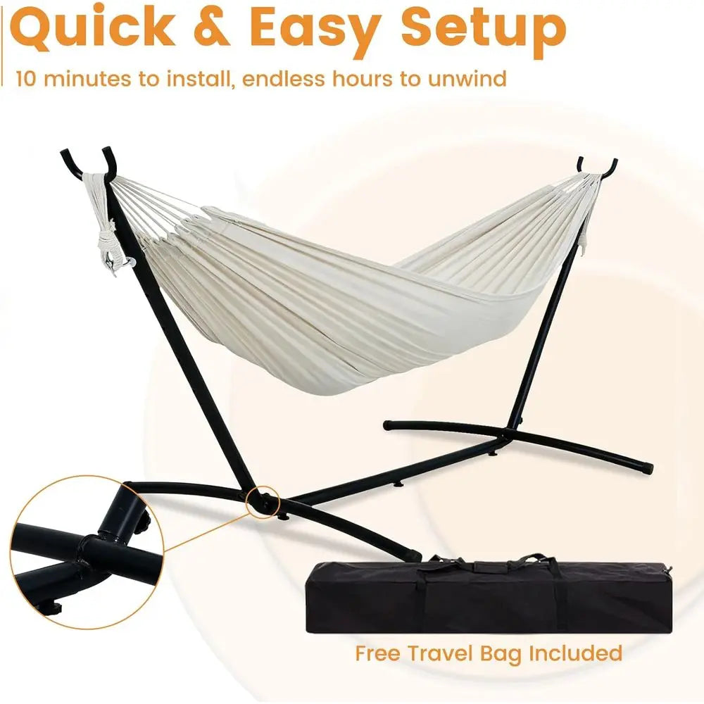 Free Standing Hammock With Stand Pillow And Carry Bag