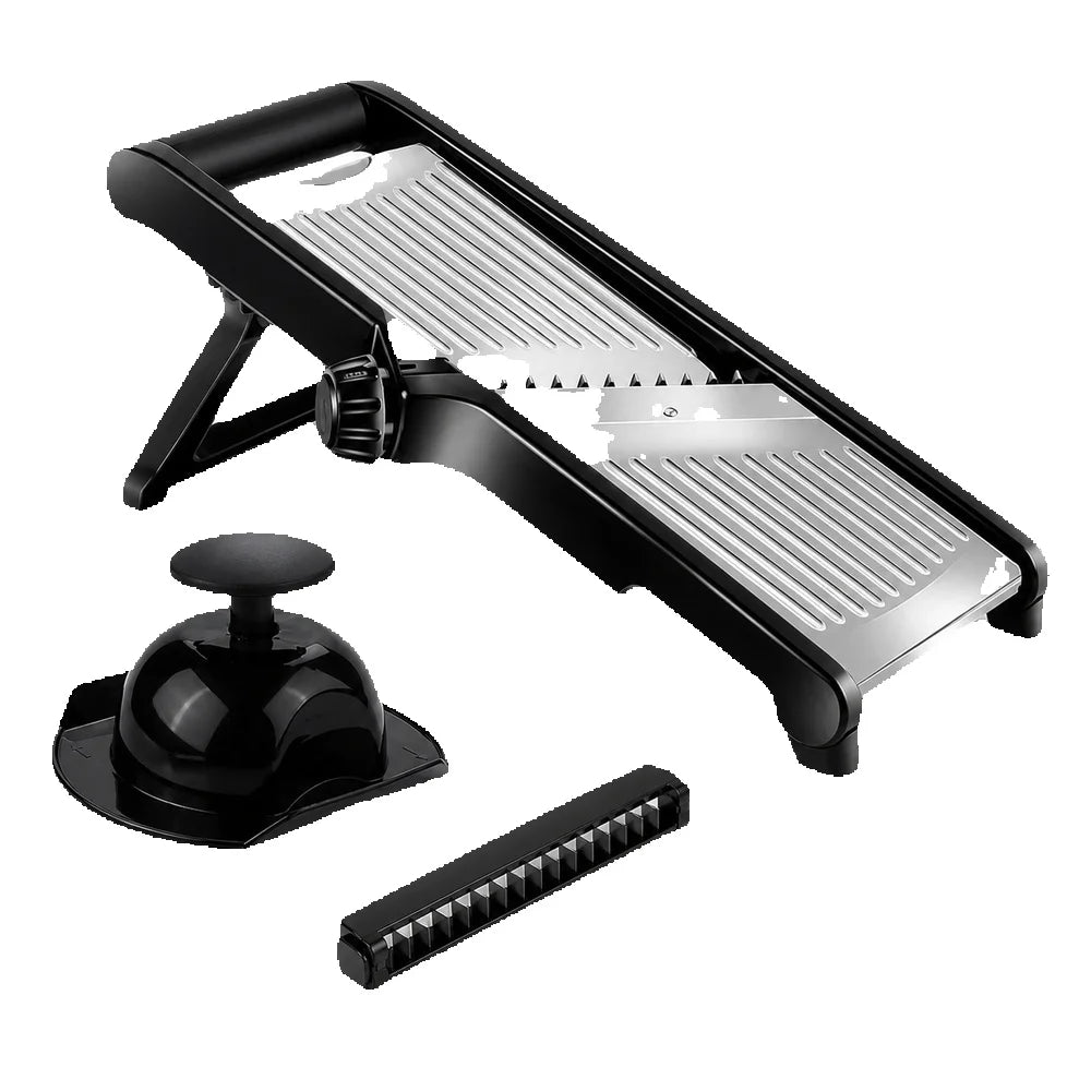 Adjustable Stainless Steel Mandoline Vegetable Slicer With Food Holder
