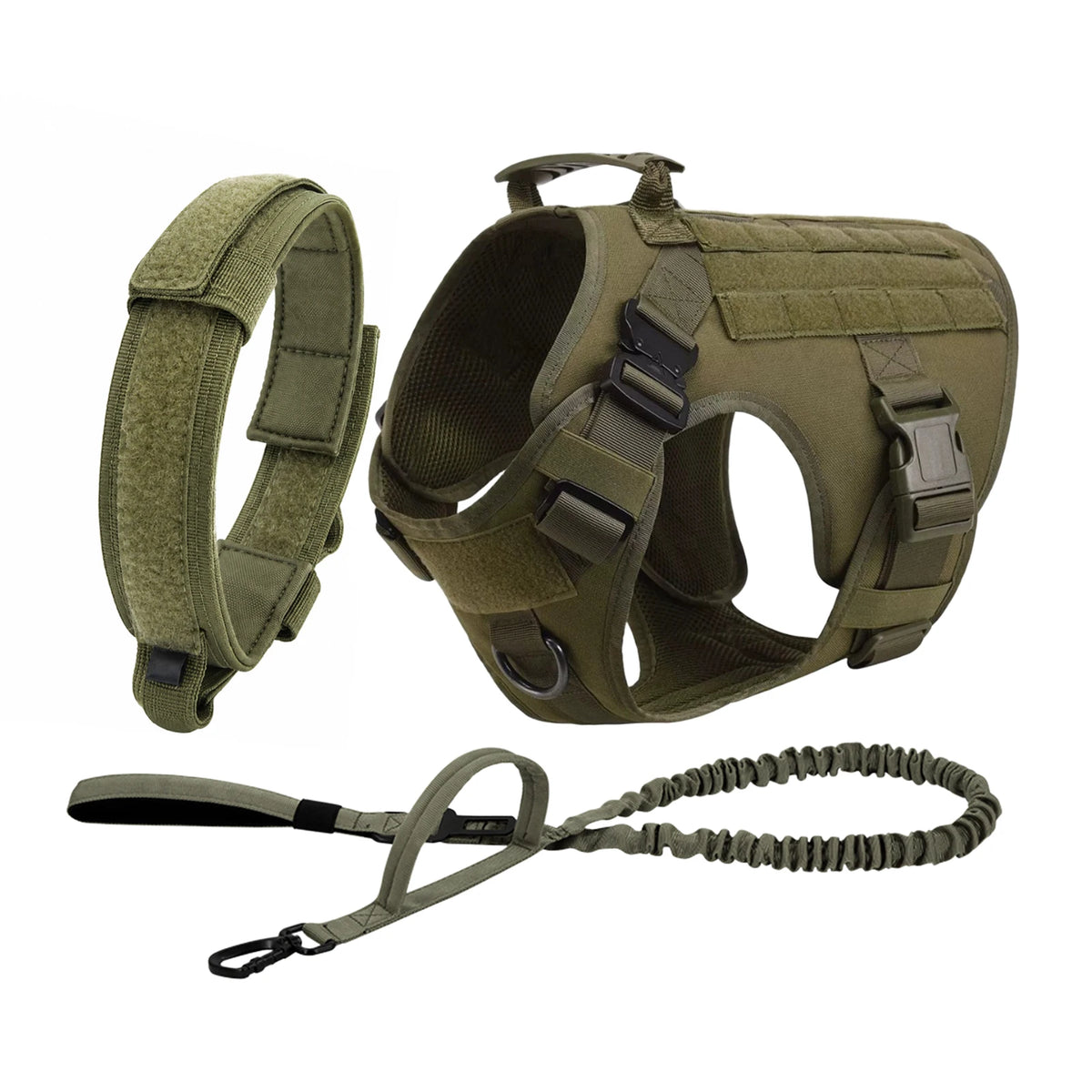 Petavel Tactical Dog Harness With Padded Molle Pouches