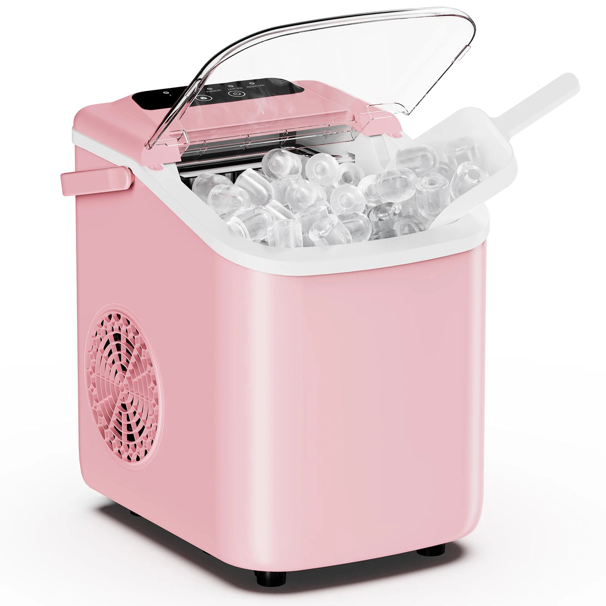 Compact Countertop Portable Ice Maker With Scoop And Handle