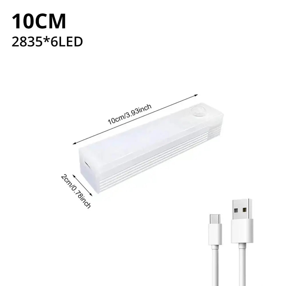 Wireless LED Motion Sensor Magnetic Rechargeable Night Light Bar