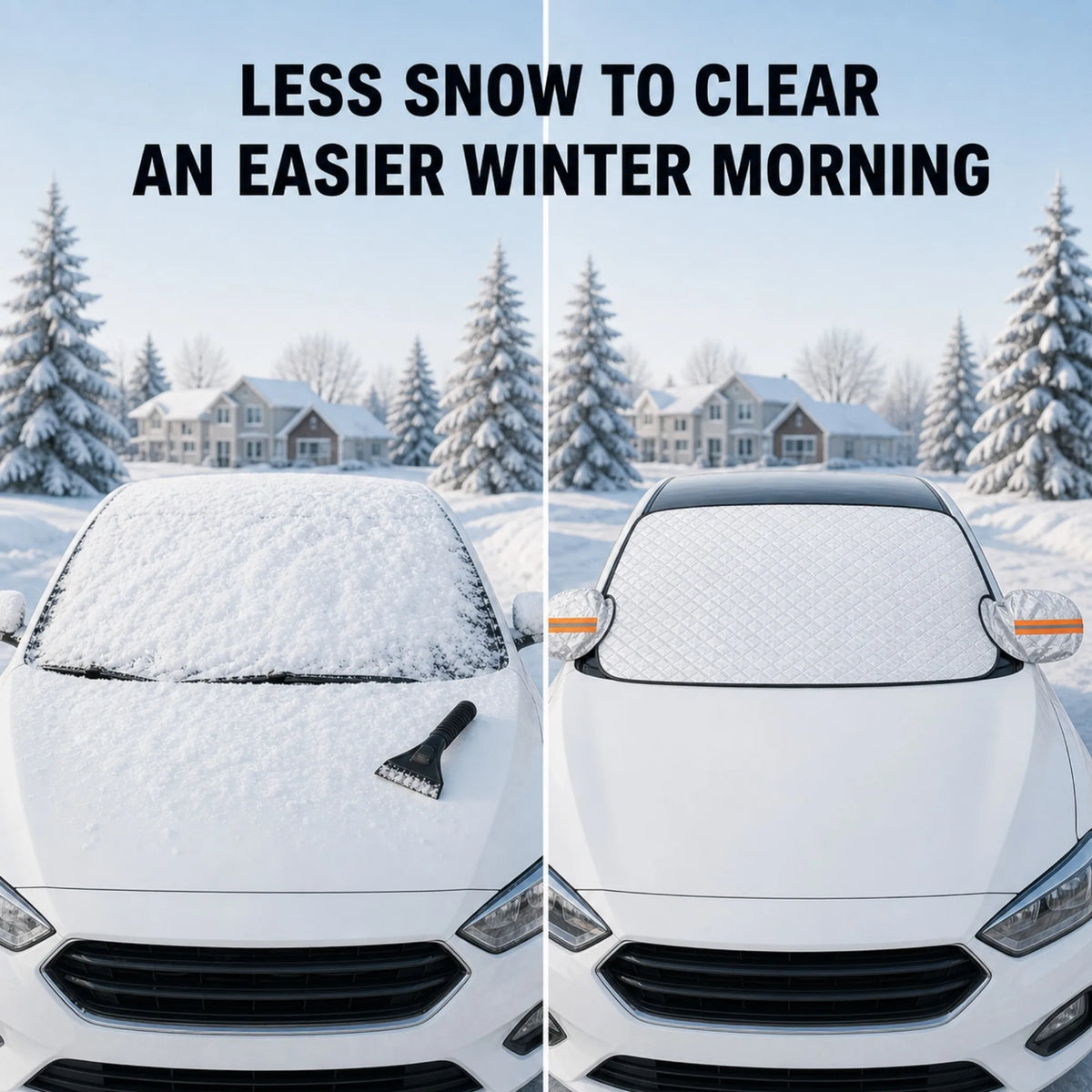 LCARS Car Windshield Snow Cover With Side Mirror Covers