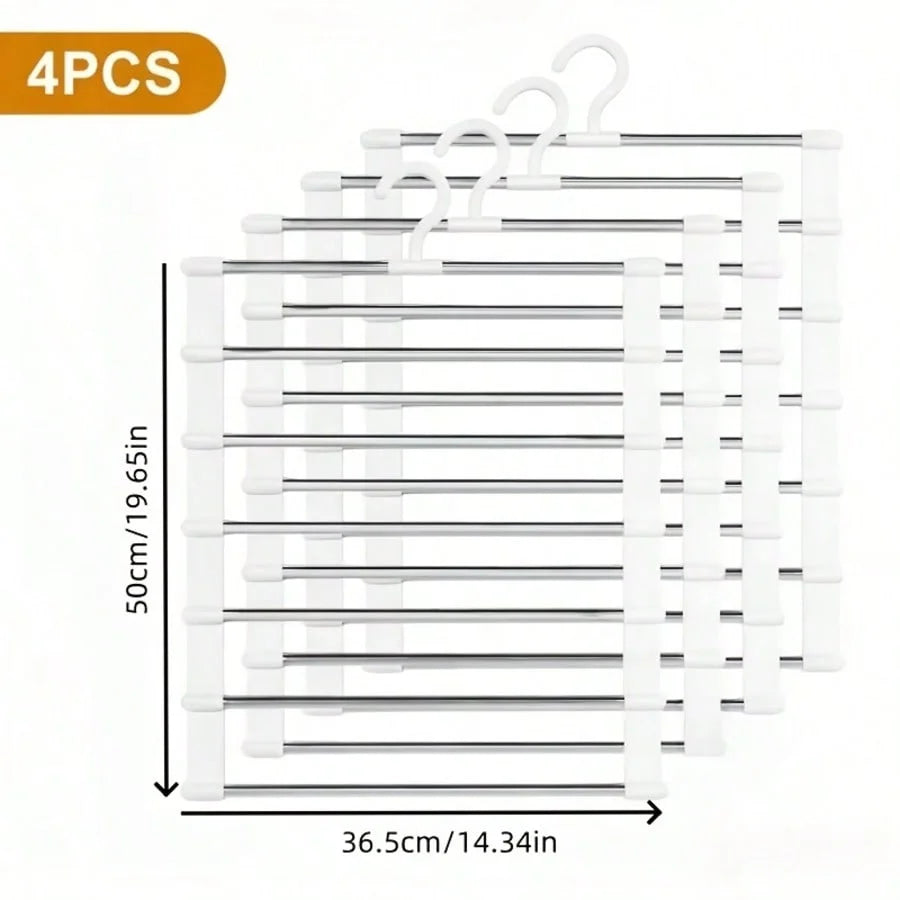 Foldable Compact Pants Hanger Space Saving Wardrobe Organizer