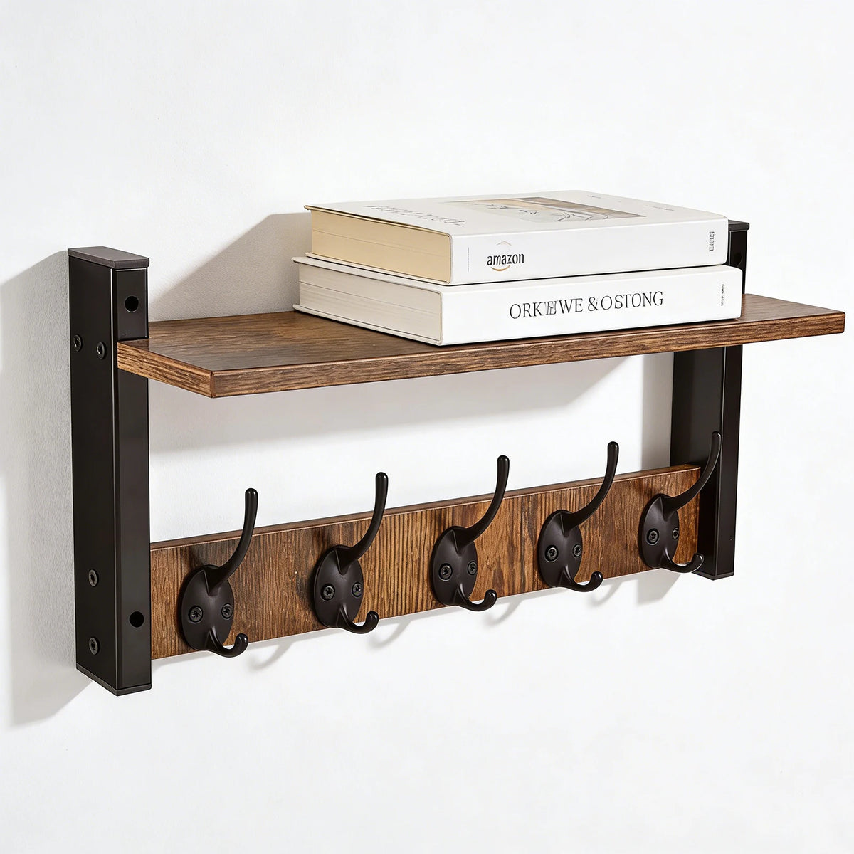 Wall Mounted Metal Storage Shelf Home Organization Rack