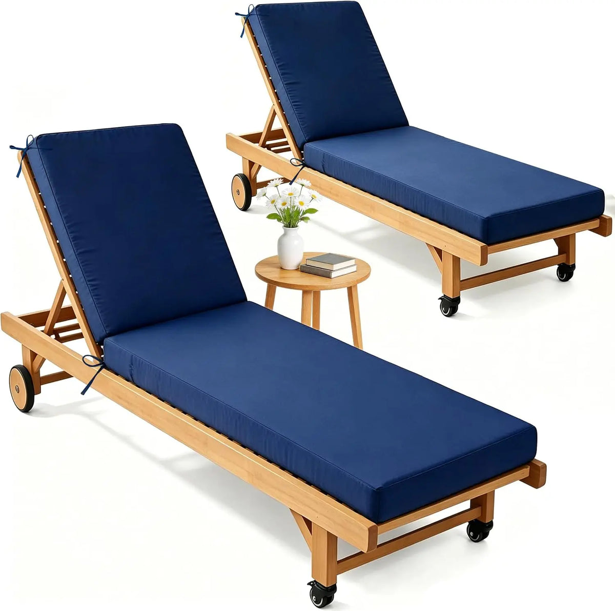 Shxi Waterproof Fade Resistant Outdoor Chaise Cushions
