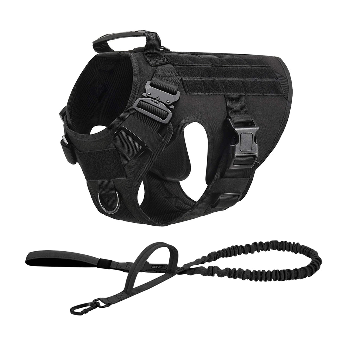 Petavel Tactical Dog Harness With Padded Molle Pouches