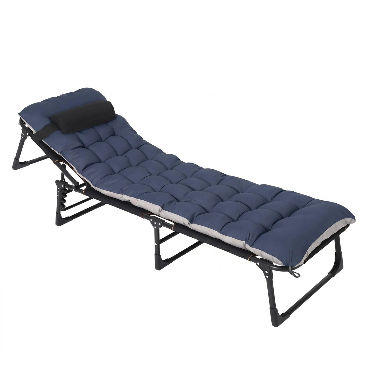 Hosslly Heavy Duty Folding Camping Cot With Mattress Pad