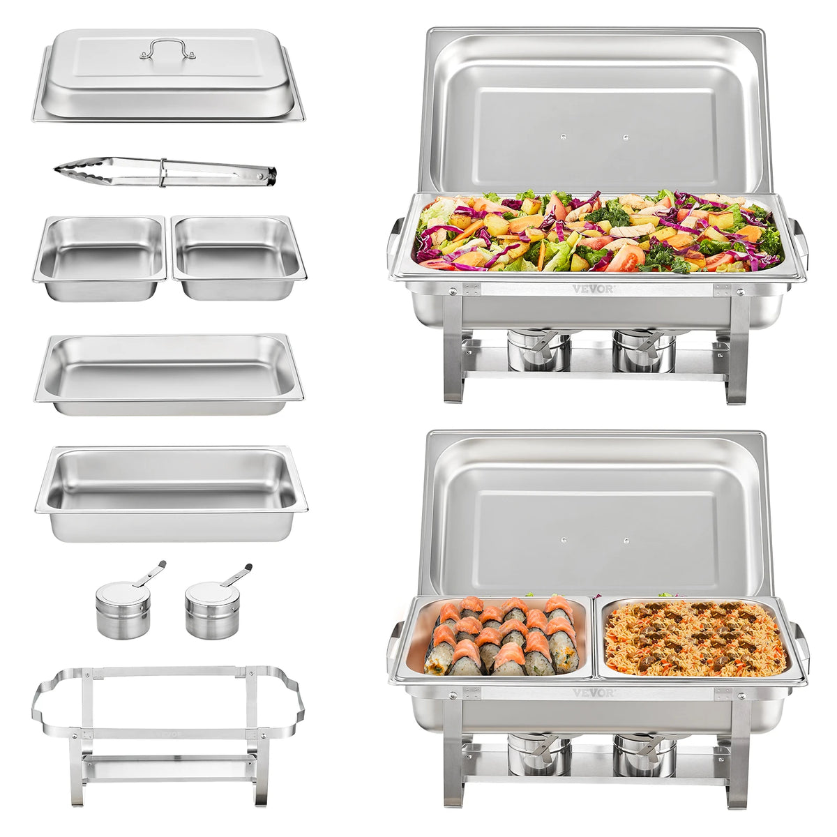 Succebuy Professional Chafing Dish Buffet Catering Food Warmer System