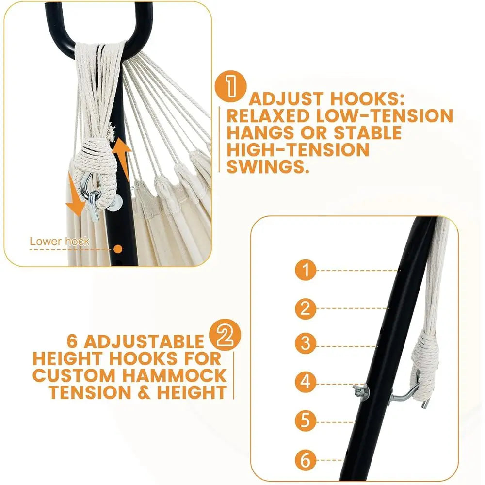 Free Standing Hammock With Stand Pillow And Carry Bag