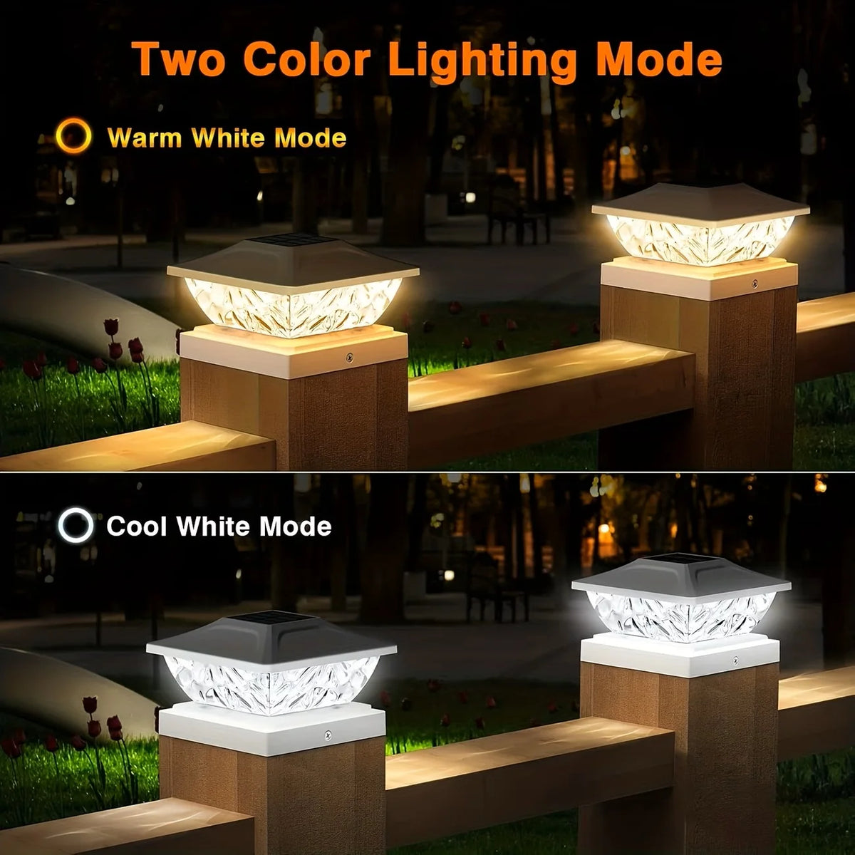 KPSTEK Solar Outdoor Waterproof LED Villa Gate Fence Light
