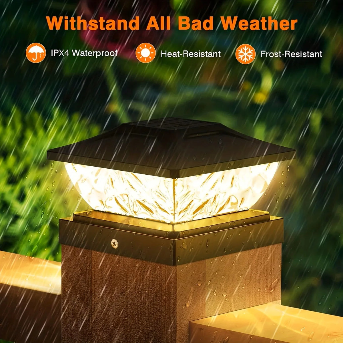 KPSTEK Solar Outdoor Waterproof LED Villa Gate Fence Light