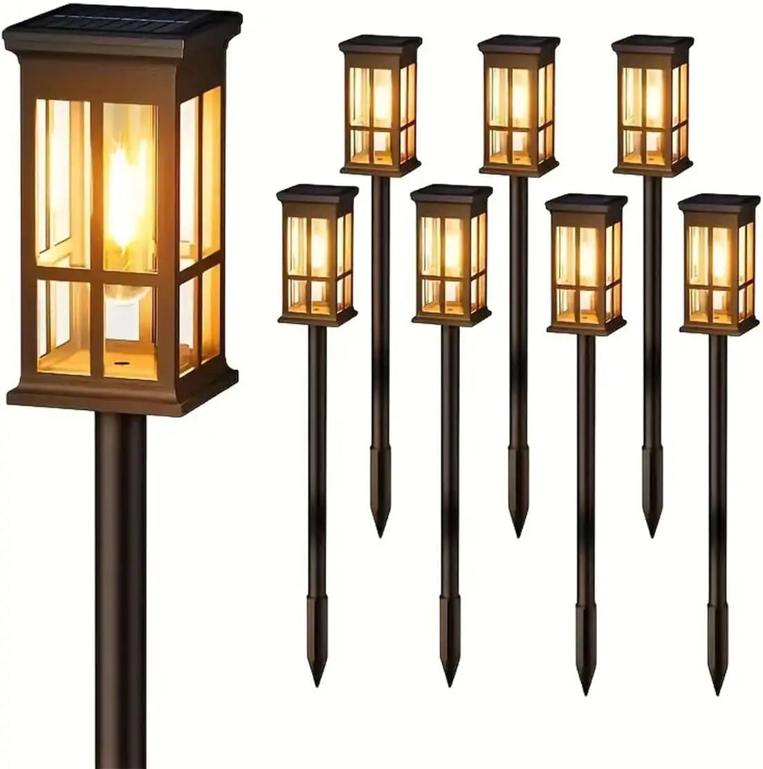 LED Solar Pathway Lights Waterproof For Garden Yard Patio