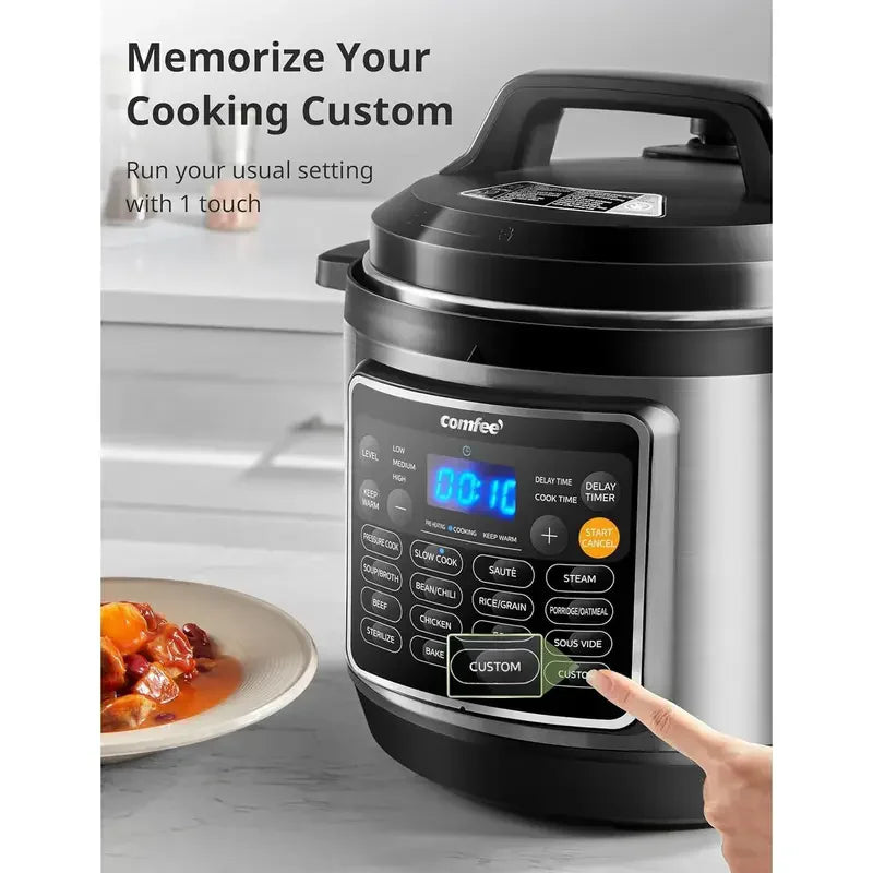 Comfee 16 Function Electric Pressure Multi Cooker Appliance
