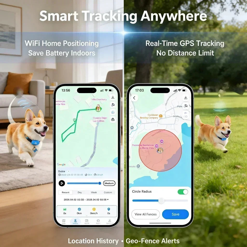 Wanwaytech 4G GPS Pet Tracker With Real Time Tracking And Waterproof Build