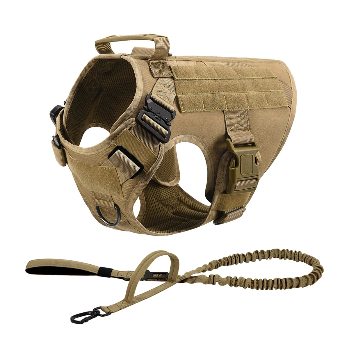 Petavel Tactical Dog Harness With Padded Molle Pouches