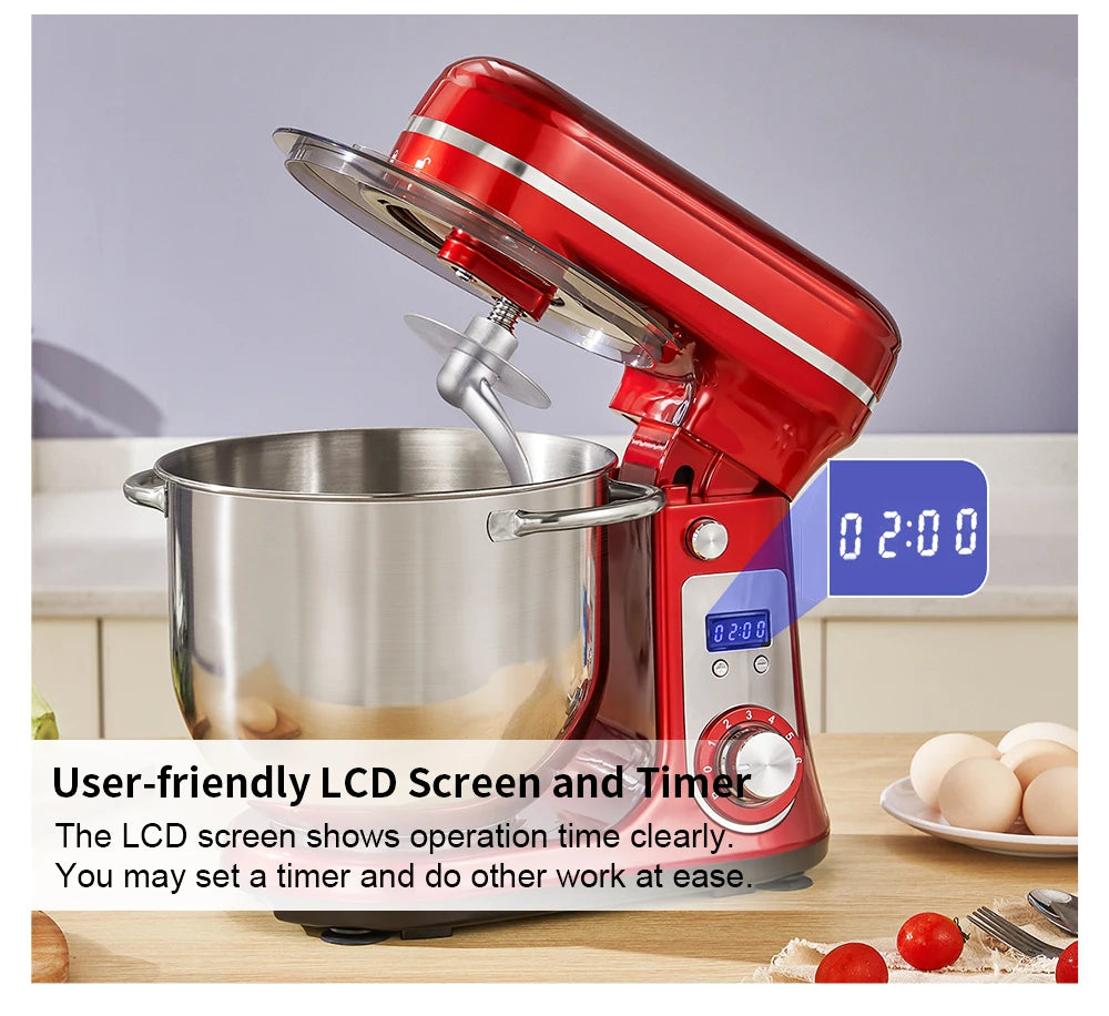 Biolomix Six Speed Quiet Motor Kitchen Stand Mixer