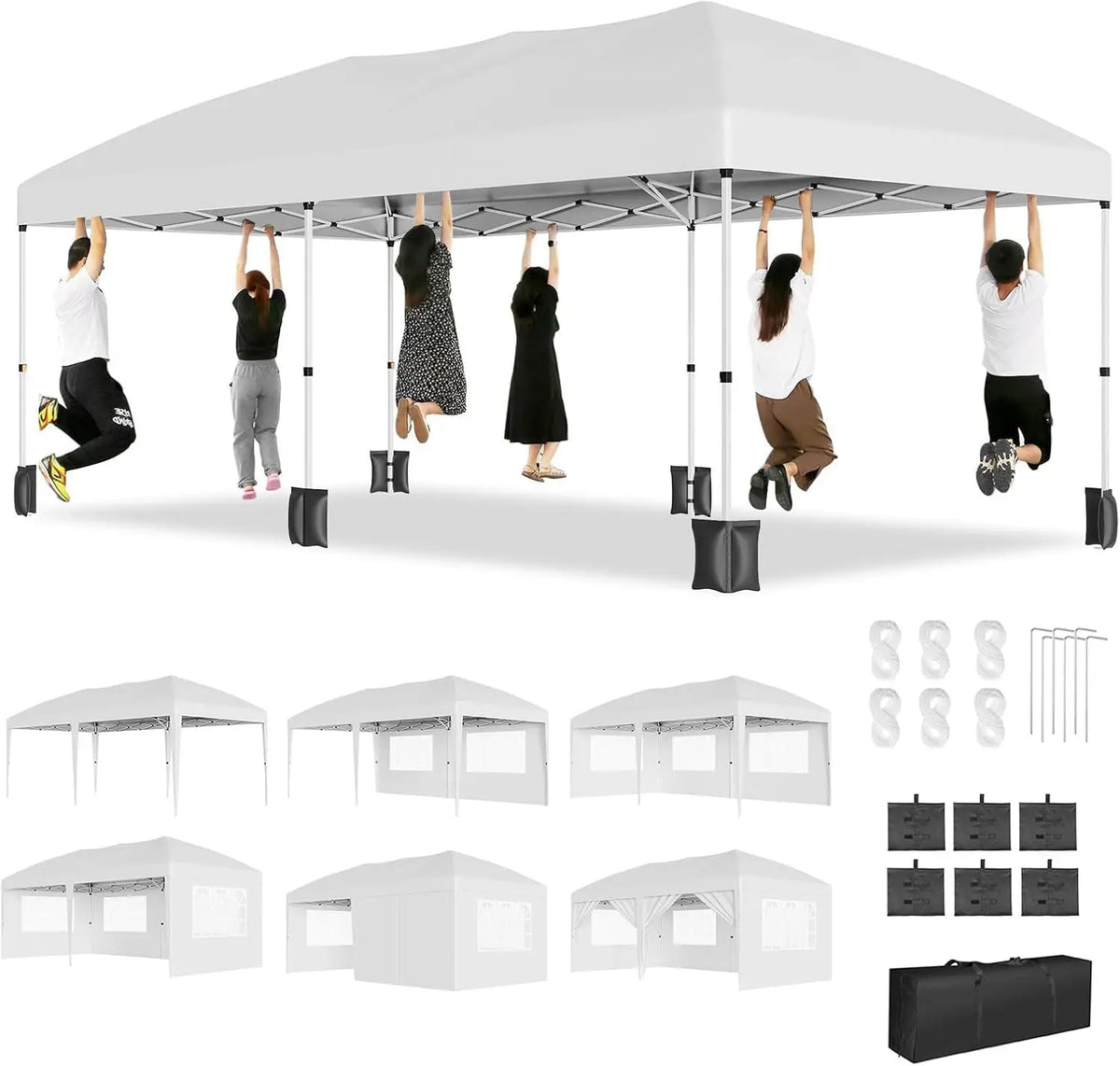 Sunvasagoo Heavy Duty Pop Up Canopy Tent For Outdoor Events